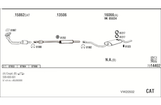 Výfukový systém WALKER VW20502