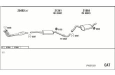 Výfukový systém WALKER VW21031