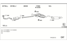 Výfukový systém WALKER VW23013