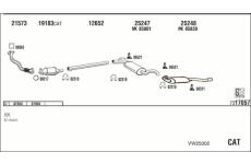 Výfukový systém WALKER VW25002