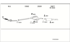 Výfukový systém WALKER VW25064