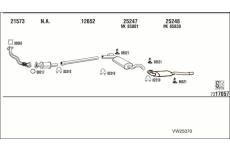 Výfukový systém WALKER VW25070