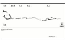Výfukový systém WALKER VW30018A