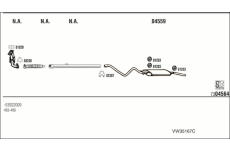 Výfukový systém WALKER VW35167C