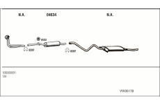 Výfukový systém WALKER VW35178