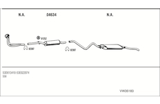 Výfukový systém WALKER VW35183