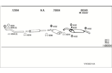 Výfukový systém WALKER VW36014A