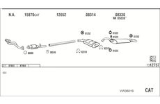 Výfukový systém WALKER VW36019