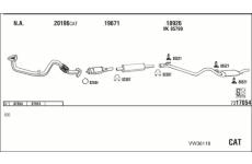 Výfukový systém WALKER VW36118