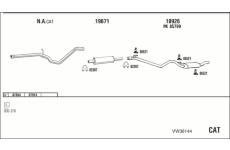 Výfukový systém WALKER VW36144