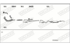 Výfukový systém WALKER VW40001
