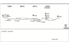 Výfukový systém WALKER VW40168