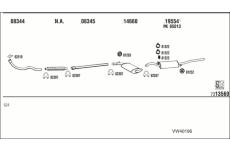 Výfukový systém WALKER VW40196
