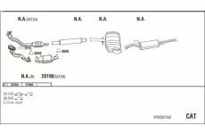Výfukový systém WALKER VW50102