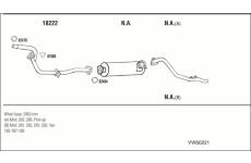 Výfukový systém WALKER VW60221