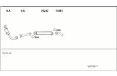 Výfukový systém WALKER VW72217