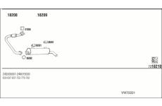 Výfukový systém WALKER VW72221