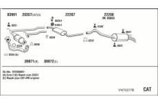 Výfukový systém WALKER VW72277B
