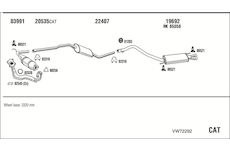 Výfukový systém WALKER VW72292