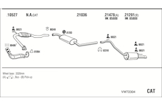Výfukový systém WALKER VW72304