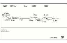 Výfukový systém WALKER VW80304A