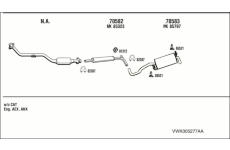 Výfukový systém WALKER VWK005277AA