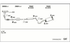 Výfukový systém WALKER VWK005278C