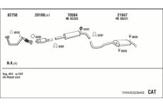 Výfukový systém WALKER VWK005299AB