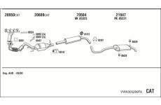 Výfukový systém WALKER VWK005299FA