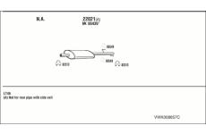 Výfukový systém WALKER VWK008857C