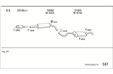 Výfukový systém WALKER VWK009057A
