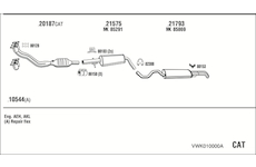 Výfukový systém WALKER VWK010000A