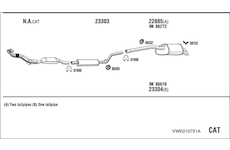 Výfukový systém WALKER VWK010751A