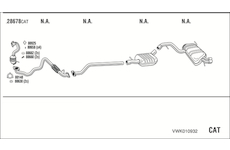 Výfukový systém WALKER VWK010932