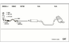 Výfukový systém WALKER VWK011293