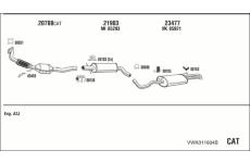 Výfukový systém WALKER VWK011604B