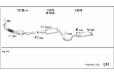 Výfukový systém WALKER VWK011779C