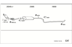 Výfukový systém WALKER VWK011816