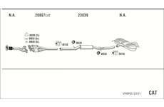 Výfukový systém WALKER VWK013101