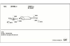 Výfukový systém WALKER VWK014096CA
