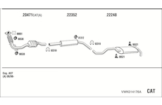 Výfukový systém WALKER VWK014176A