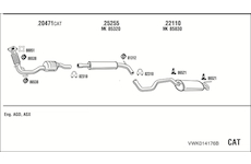 Výfukový systém WALKER VWK014176B