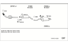 Výfukový systém WALKER VWK014238
