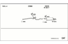 Výfukový systém WALKER VWK015119