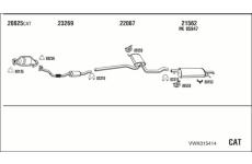 Výfukový systém WALKER VWK015414