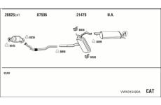Výfukový systém WALKER VWK015420A