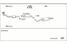 Výfukový systém WALKER VWK015546