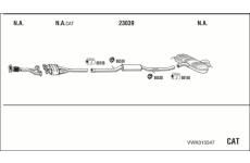 Výfukový systém WALKER VWK015547