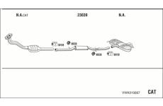 Výfukový systém WALKER VWK015667