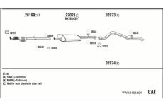 Výfukový systém WALKER VWK016136A
